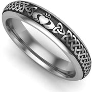 Claddagh Wedding Ring UCL1-TITAN4M - TITANIUM - Uctuk