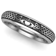 Claddagh Wedding Ring UCL1-TITAN4M - TITANIUM - Uctuk