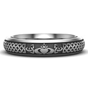 Claddagh Wedding Ring UCL1-TITAN4M - TITANIUM - Uctuk