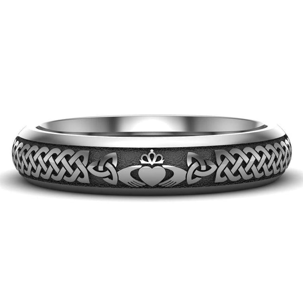 Claddagh Wedding Ring UCL1-TITAN4M - TITANIUM - Uctuk