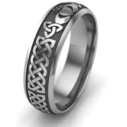 Claddagh Wedding Ring UCL1-TITAN6M - TITANIUM - Uctuk