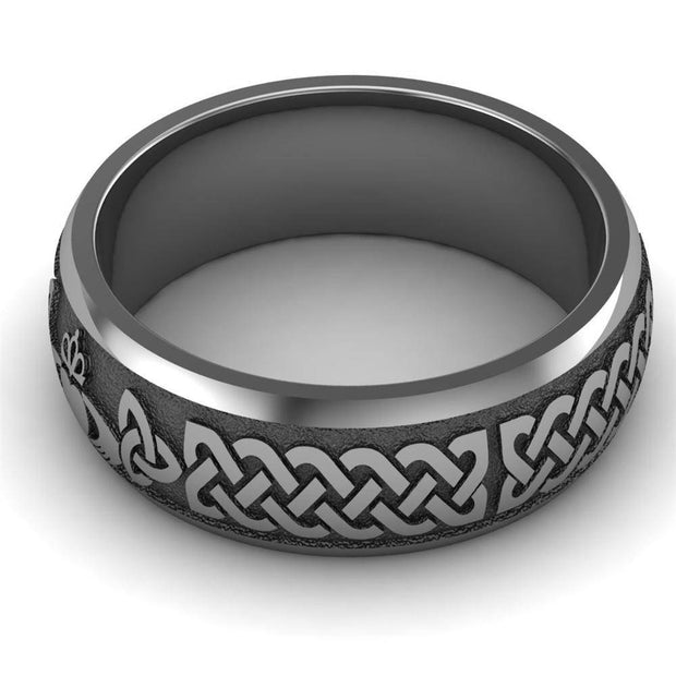 Claddagh Wedding Ring UCL1-TITAN8M - TITANIUM - Uctuk
