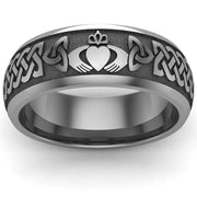 Claddagh Wedding Ring UCL1-TITAN8M - TITANIUM - Uctuk