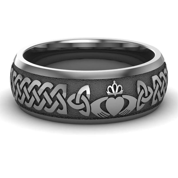 Claddagh Wedding Ring UCL1-TITAN8M - TITANIUM - Uctuk