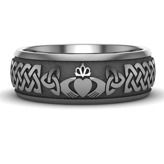 Claddagh Wedding Ring UCL1-TITAN8M - TITANIUM - Uctuk