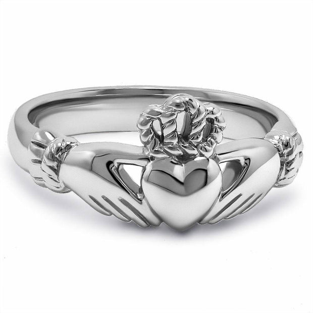 Ladies Sterling Silver ULS-6334 Claddagh Ring - Uctuk