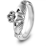Ladies Sterling Silver ULS-6334 Claddagh Ring - Uctuk