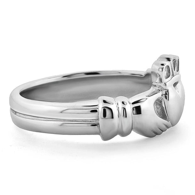 Ladies Sterling Silver ULS-6336 Claddagh Ring - Uctuk