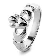 Ladies Sterling Silver ULS-6338 Claddagh Ring - Uctuk