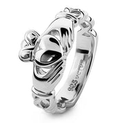 Unisex Sterling Silver UUS-6341 Claddagh Ring - Uctuk