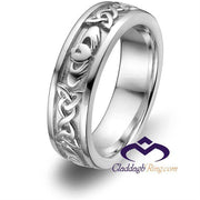 Ladies Sterling Silver ULS-6344 Wedding Claddagh Ring - Uctuk