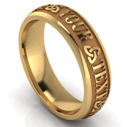 Custom Celtic Wedding Ring CUCEL1-14Y6M - Uctuk
