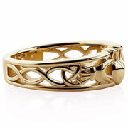 Gold Claddagh Ring ULG-6157Y in 14K Yellow Gold <font color="#FF0000"> IN STOCK!  Ships in 24 Hours!</font> - Uctuk