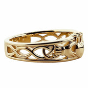 Gold Claddagh Ring ULG-6157Y in 14K Yellow Gold <font color="#FF0000"> IN STOCK!  Ships in 24 Hours!</font> - Uctuk