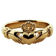 Gold Claddagh Ring ULG-6334Y in 14K Yellow Gold <font color="#FF0000"> IN STOCK!  Ships in 24 Hours!</font> - Uctuk