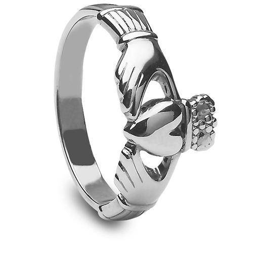 Ladies Silver Claddagh Ring LS-CLAD6 - Uctuk