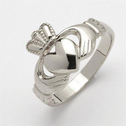 Silver Claddagh Ring LSF-R105 - Uctuk