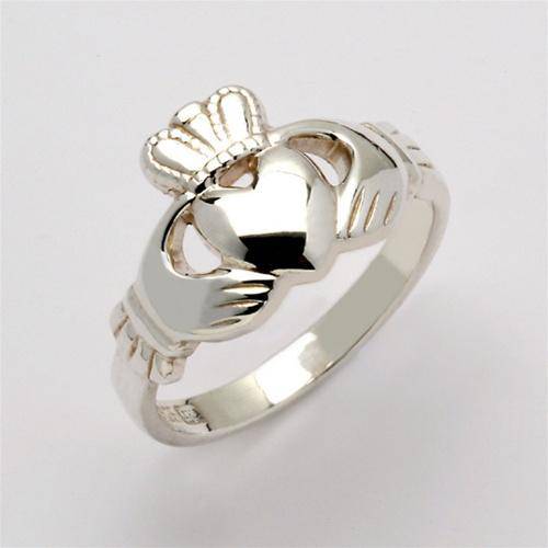Ladies Silver Claddagh Ring LSF-R202 - Uctuk