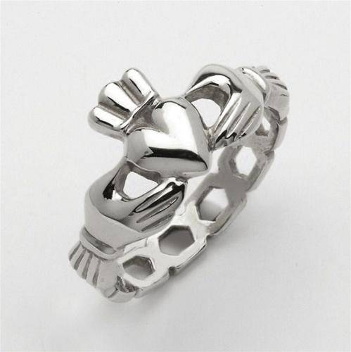Retired MENS Silver Claddagh Ring MSF-R218 - Uctuk
