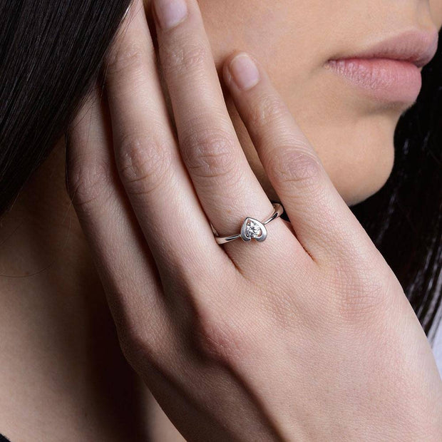 Sterling Silver Promise Ring ULS-13531 - Uctuk