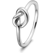 Sterling Silver Love Knot Promise Ring ULS-15255 - Uctuk