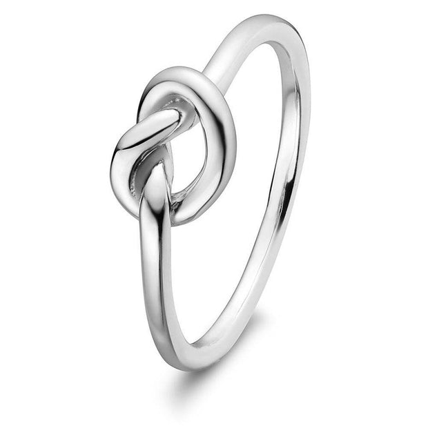 Sterling Silver Love Knot Promise Ring ULS-15255 - Uctuk