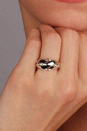 LADIES 4 band STERLING SILVER Puzzle Ring 42SL - Uctuk