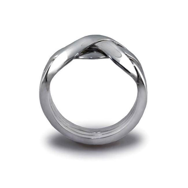 UNISEX 4 band STERLING SILVER Puzzle Ring 4BDS - Uctuk