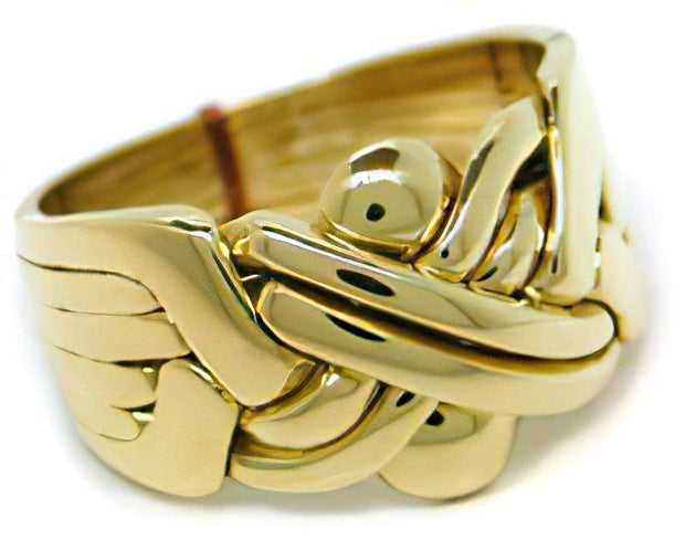 14K Gold 6 Band Puzzle Ring 6B141 - Uctuk