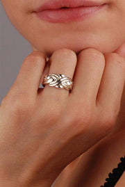 Unisex 6 band STERLING SILVER Puzzle Ring 6SU - Uctuk