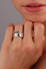 UNISEX 7 band STERLING SILVER Puzzle Ring 7BDS - Uctuk