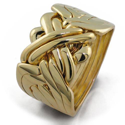 14K Gold 8 Band Regular Puzzle Ring 8B141 - Uctuk