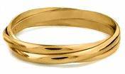 14K Solid YELLOW Gold THIN Rolling Ring <font color="#FF0000">IN STOCK! FREE SHIPPING!</font> - Uctuk