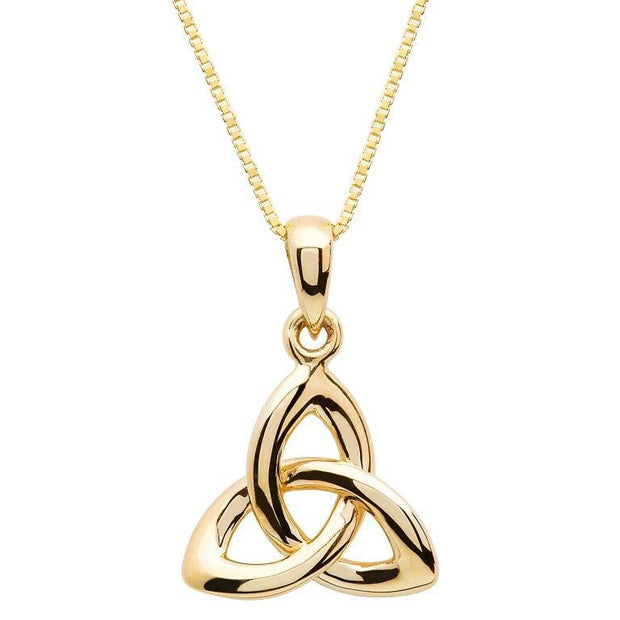 10K Gold Celtic Trinity Knot Pendant 10P642 - Uctuk