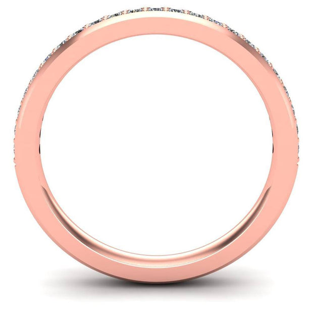 Ladies Celtic Wedding Band AYLIN-1S-BAND-ROSE - Uctuk