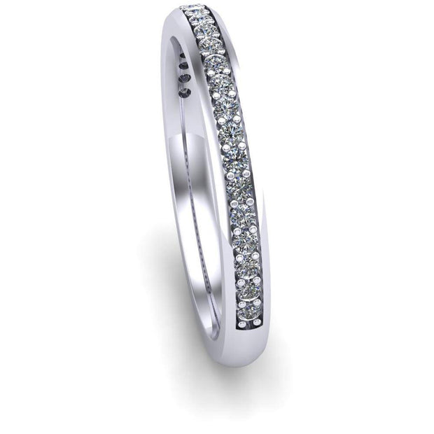 Ladies Celtic Wedding Band AYLIN-1S-BAND-WHITE - Uctuk