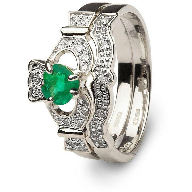 Ladies Claddagh Wedding Ring SL-14L69WD - Uctuk