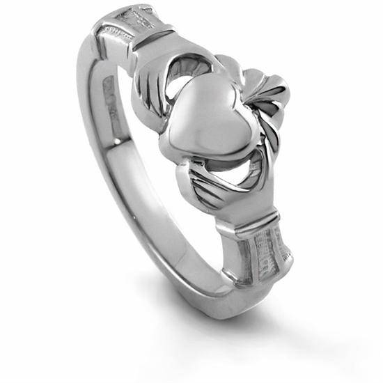 Ladies Silver Claddagh Ring LS-BCLAD108LADY - Uctuk
